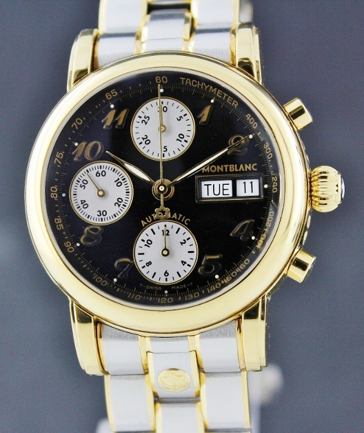 (image for) A MONT BLANC MEISTERSTUCK DAY-DATE CHRONOGRAPH